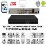 TK-9804 UHD 4 KANAL 5MP KOAKSIYEL SES XMEYE