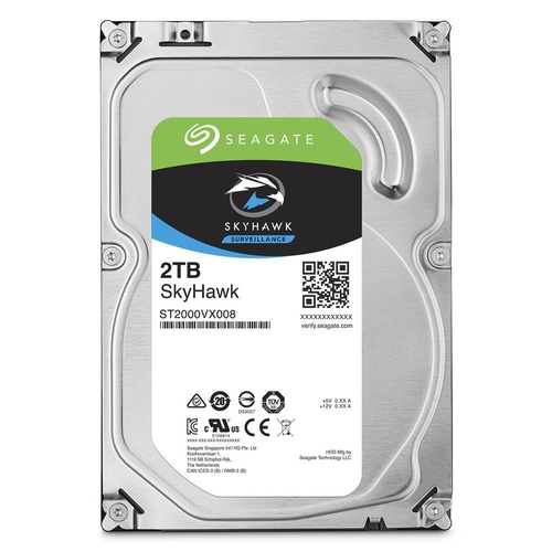 2TB SEAGATE SKYHAWK 7/24 GUVENLIK HDD ST2000VX005