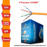 POWERGATE CAT6-BOX 23AWG CAT6 KABLO 305MT TURUNCU