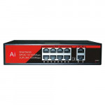 3DCOOL 8 PORT GIGABIT POE SWITCH 8+2